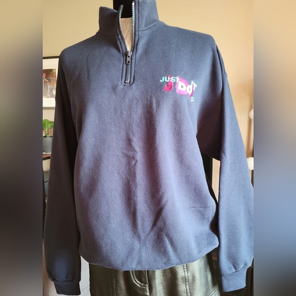 Vintage Nike Fleece late 80's early 90's Nike Just Do It 1/4 zip fleece sweater - Picture 2 of 4